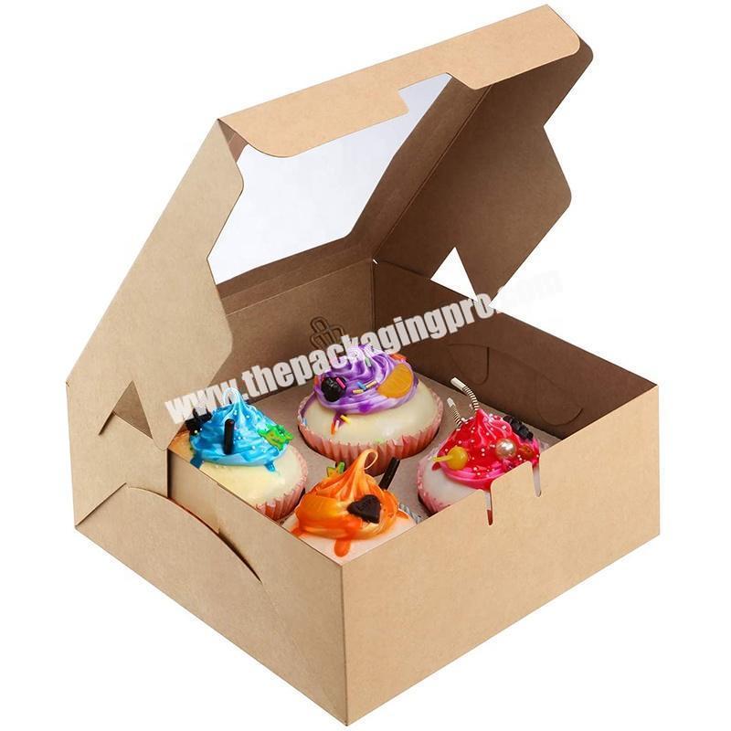 Food Grade Disposable Grocery Box Reinforcement Kraft Paper Food Package Box