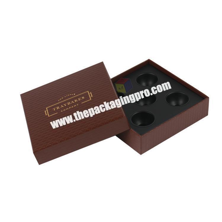 food grade gift packaging chocolate boxes with dividers