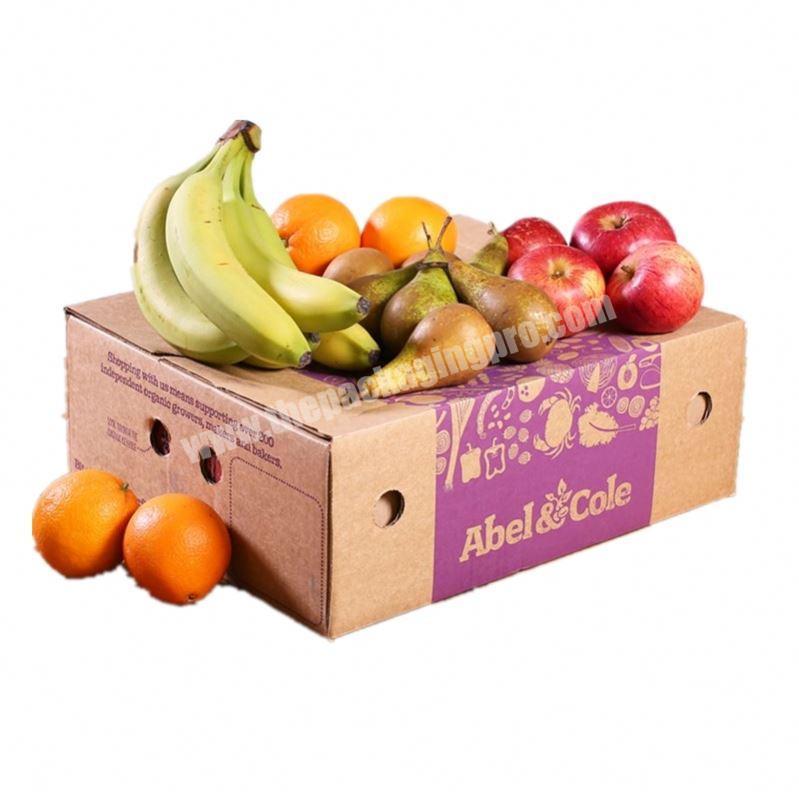 Food grade take away 250g kraft paper fruit packaging box