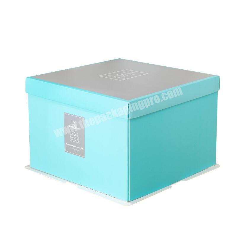 Food Packaging Manufacturer  Colourful Packaging Box for Birthday Cake Carrying with Customized Logo