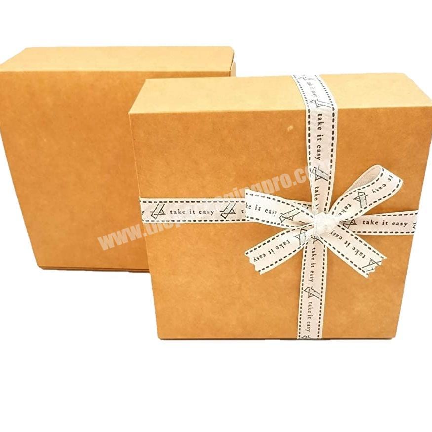 Free assemble gift box personalized gift box custom wedding chocolate cake candy gift box