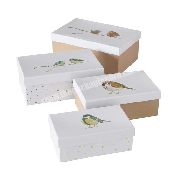 Free design gift box cardboard box square hat box packages for gifts and products