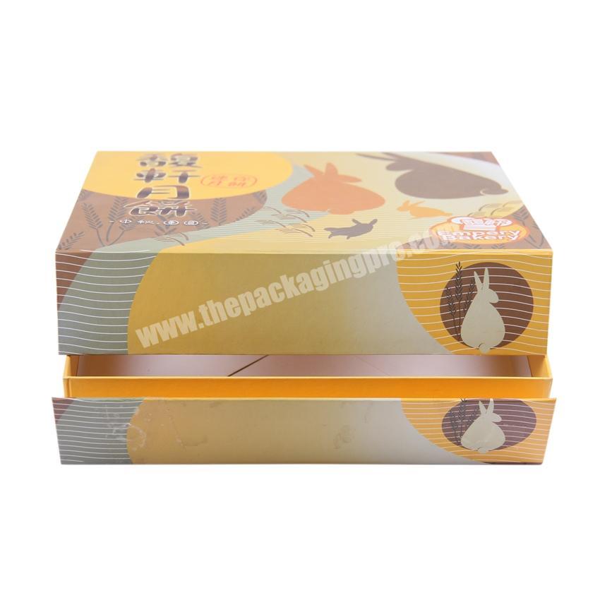 Free design paper mooncake packaging collapsible cardboard box