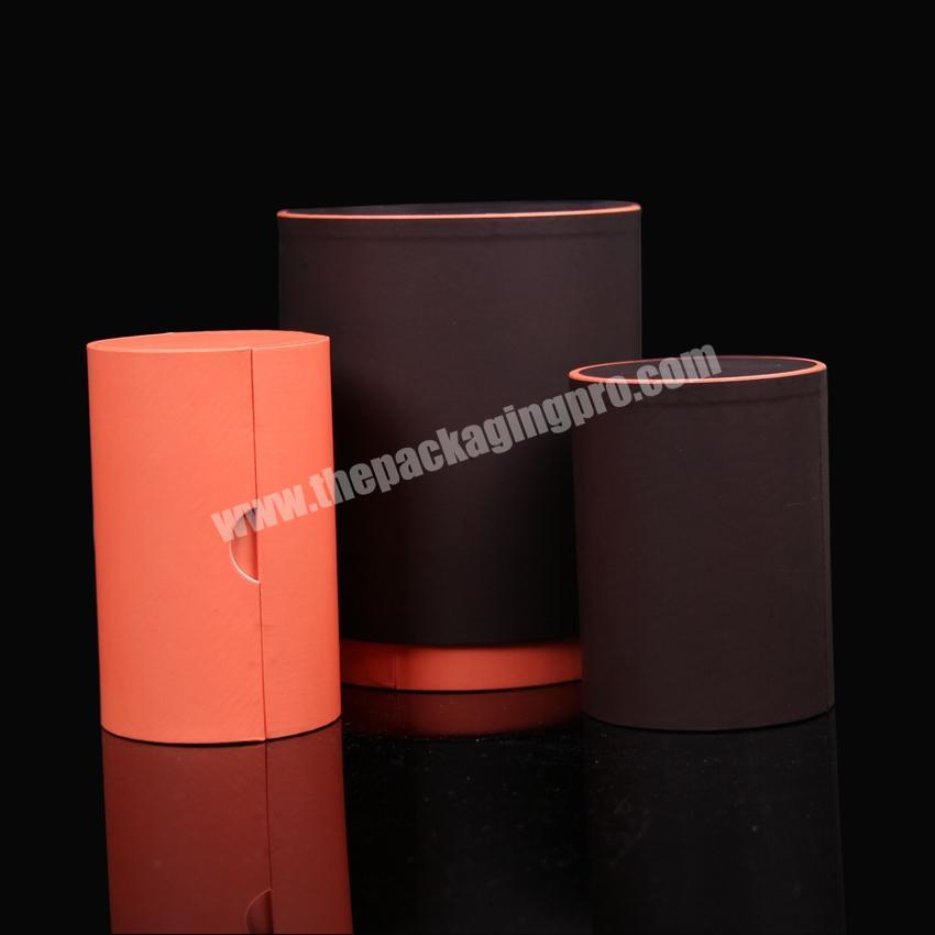 Free design small cylinder luxury candle gift packaging boxes