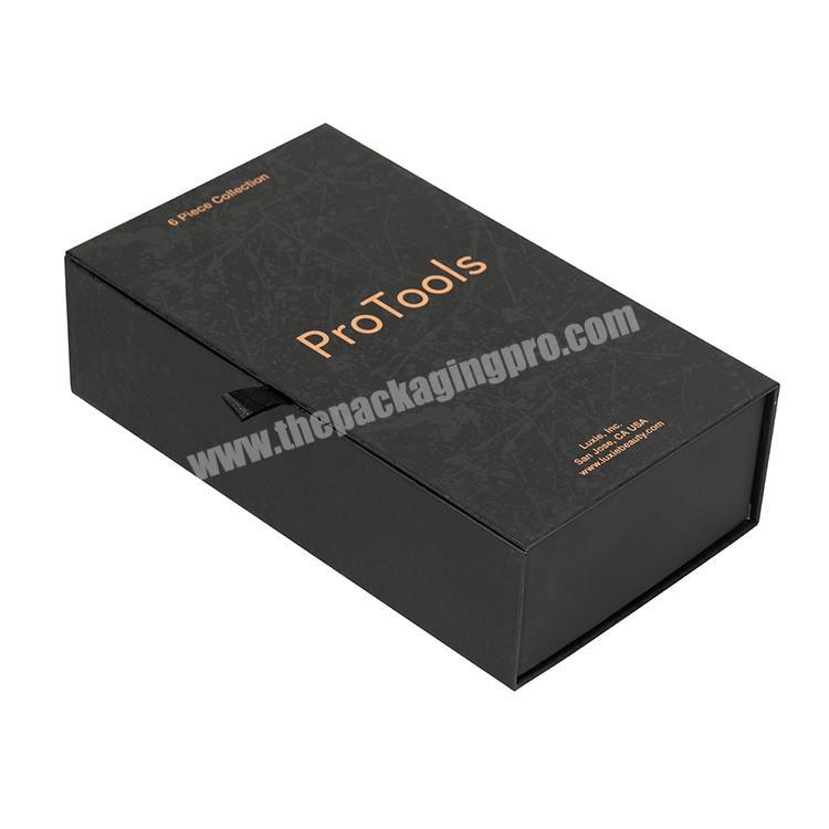 Free Design!!free Sample!!!wholesale Cardboard Drawer Box Packaging Earphone Makeup Brushes Box Nail Polish