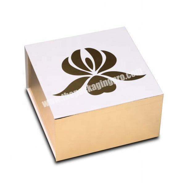 Free dieline design rigid gift paper box Chinese customized magnetic box with yellow color printing