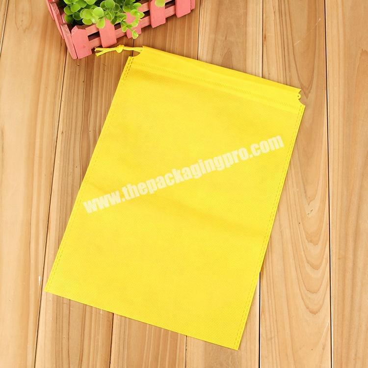Free sample cheap blank non woven drawstring bags for promotion