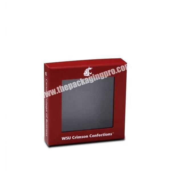 Free sample custom color paper cosmetic box with window