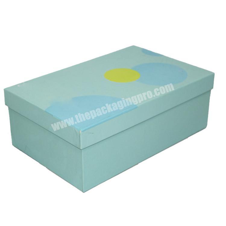 Free Sample Custom Packaging Paper Boxes CMYK Printing Cardboard Shoe Box Wholesale