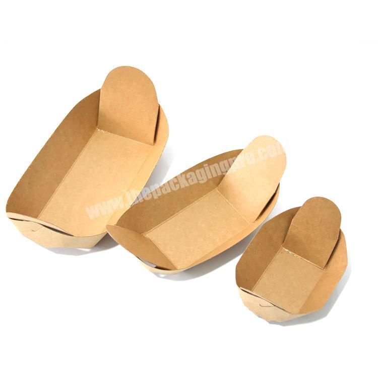 Free sample French fries Barbecue boxes paper boat food tray
