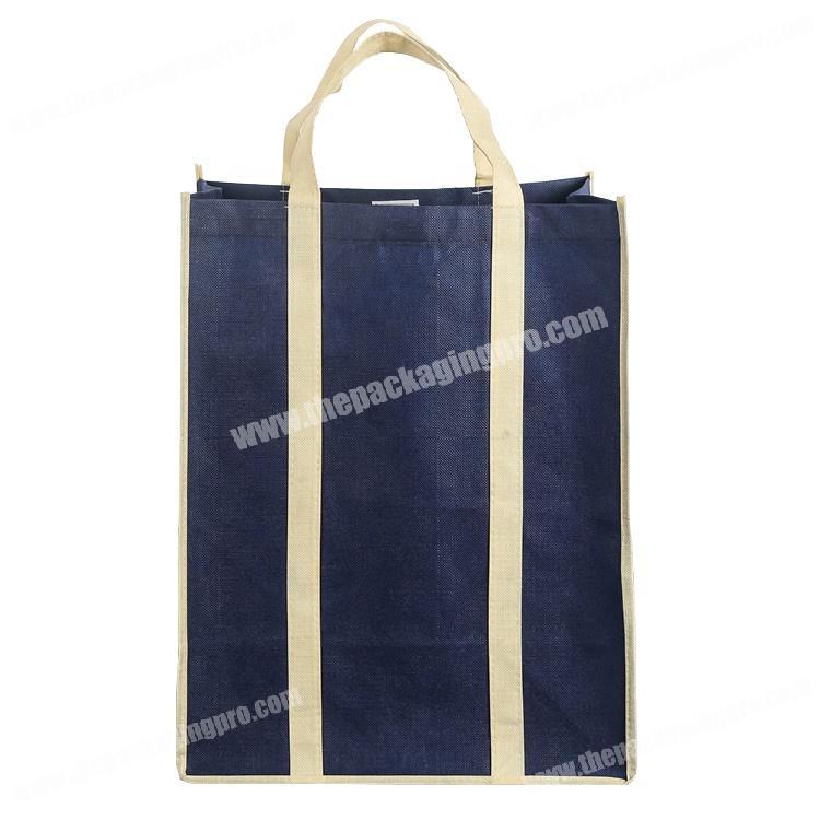 Free sample reusable non woven sewing bag with reinforce handle