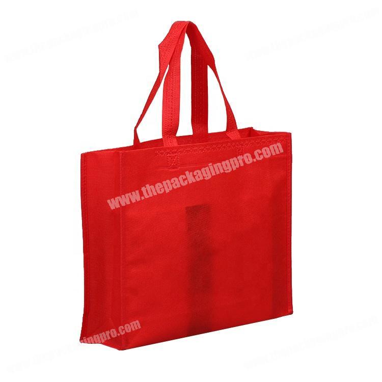Free sample reusable non woven shopping bag 80g fabric for promotional