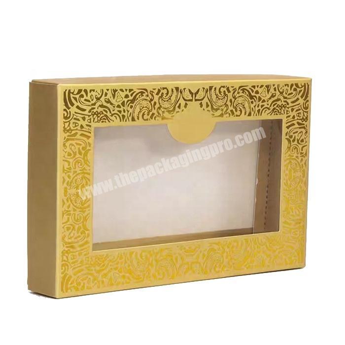 Free stock sample cardboard paper box with clear window