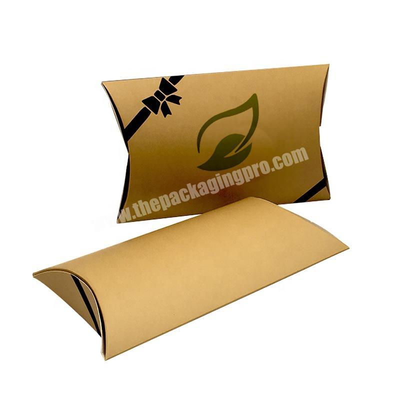Free Stocked Sample Custom Kraft Paper Pillow Packaging Box