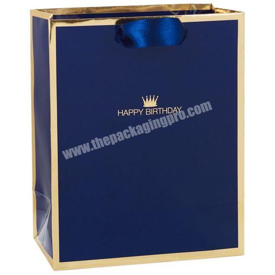 FSC Certificate Custom Brand Name Clear Paper Bag Design Eco-friendly Material Paper Logo Bag Wholesale