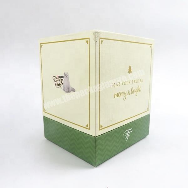 Fty Custom Luxury Top And Bottom Color Cardboard Box Set Gift With Satin Packaging Box