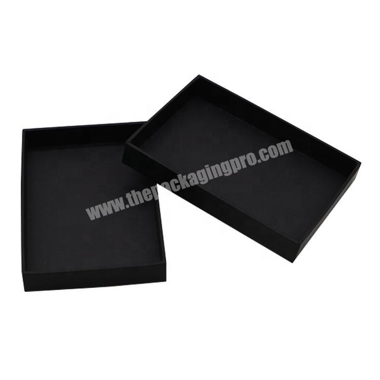 Full Black Color Custom Paper Printed Package Box With Logo