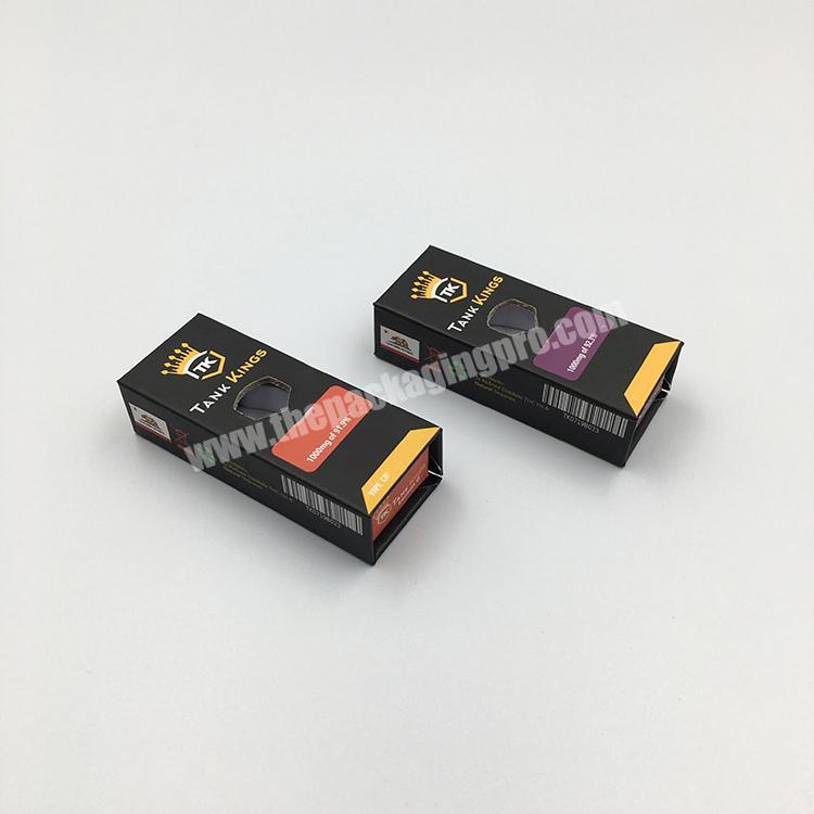 full color printed cardboard customized oil packaging cbd 510 cartridge box