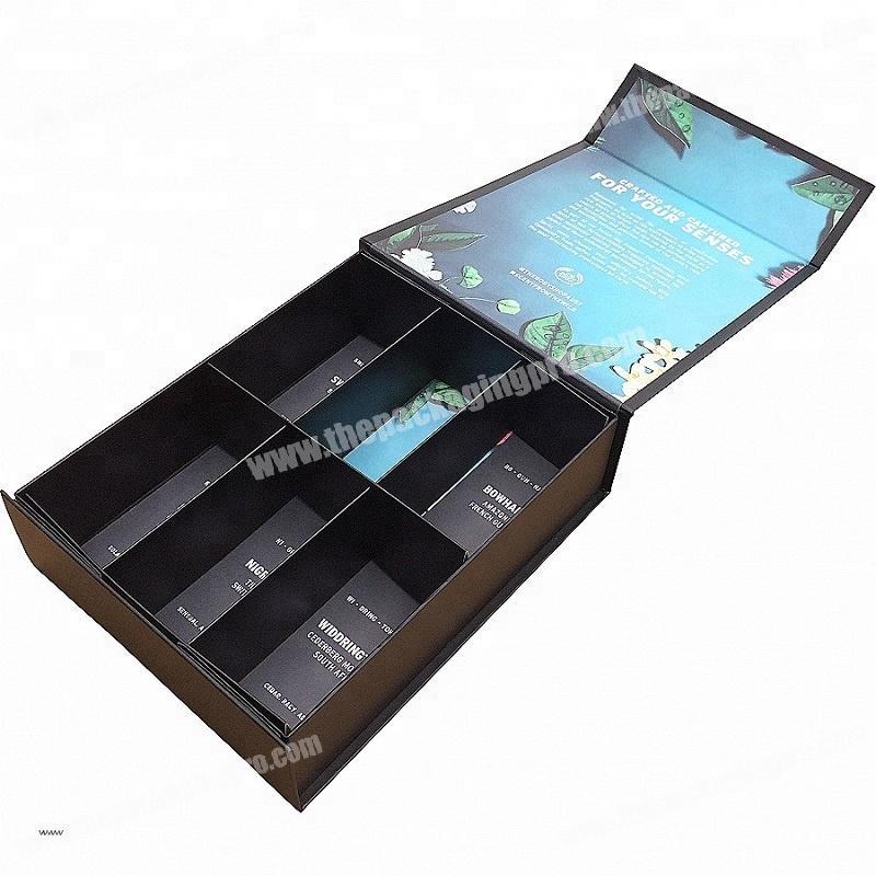 Full color printed custom flat folding cardboard business card holder gift box packaging