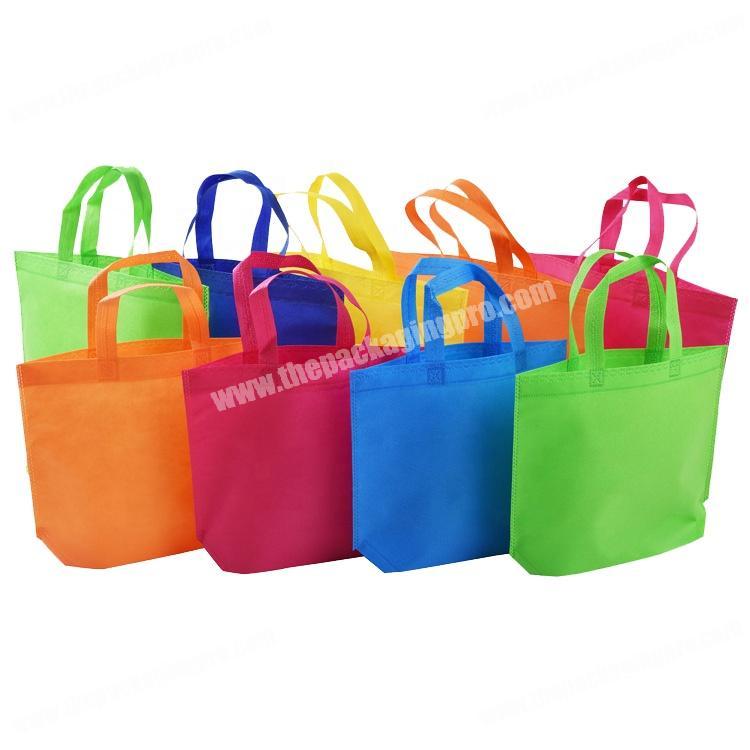 Full color printed custom reusable folding shopping bags for promotion