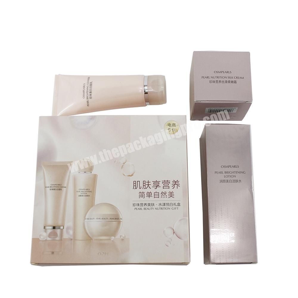 Full Printed Paper Skin care packaging Cosmetic Reverse Tuck End Box