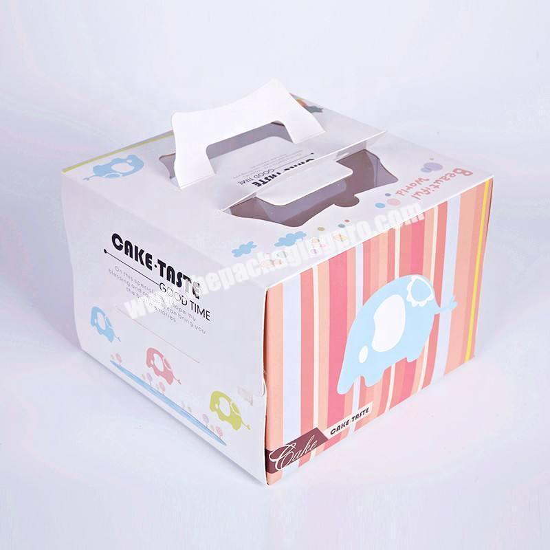 Full printing eco friendly paper food packing box custom box cardboard cakes boxes