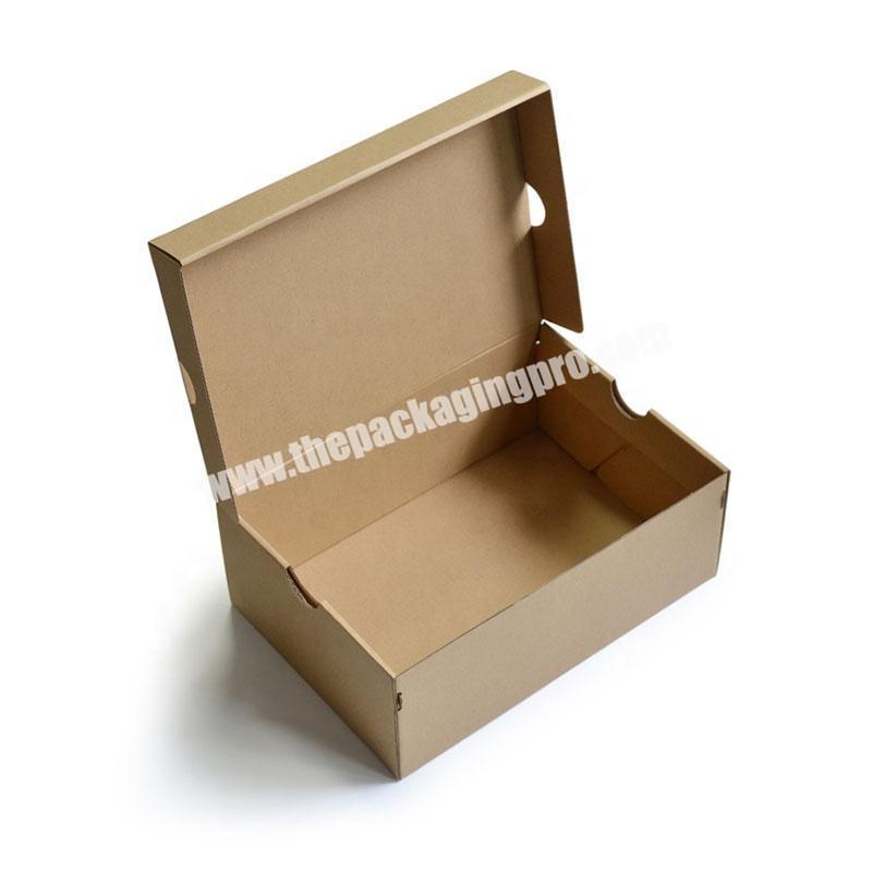 Gaodi Custom Printing Flat Pack Folding Corrugated Paper Kids Men Women Shoes Packaging Box