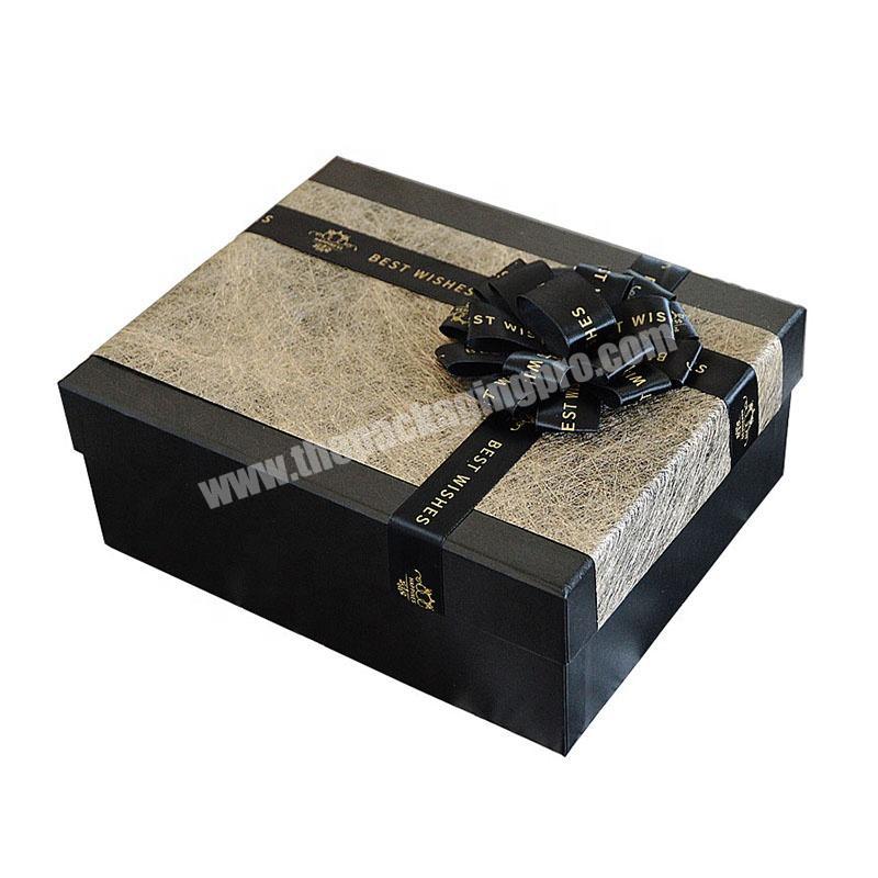 Gaodi Famous Brand Partner Customized Vintage Design  Decorative Christmas Gift Wrapping Two Piece Cardboard Box For New Year