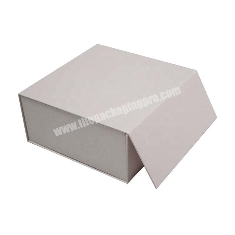 Gaodi Manufacturers Custom Printed  Premium Grey Magnetic Flat Folding Gift Box With Magnetic Closure
