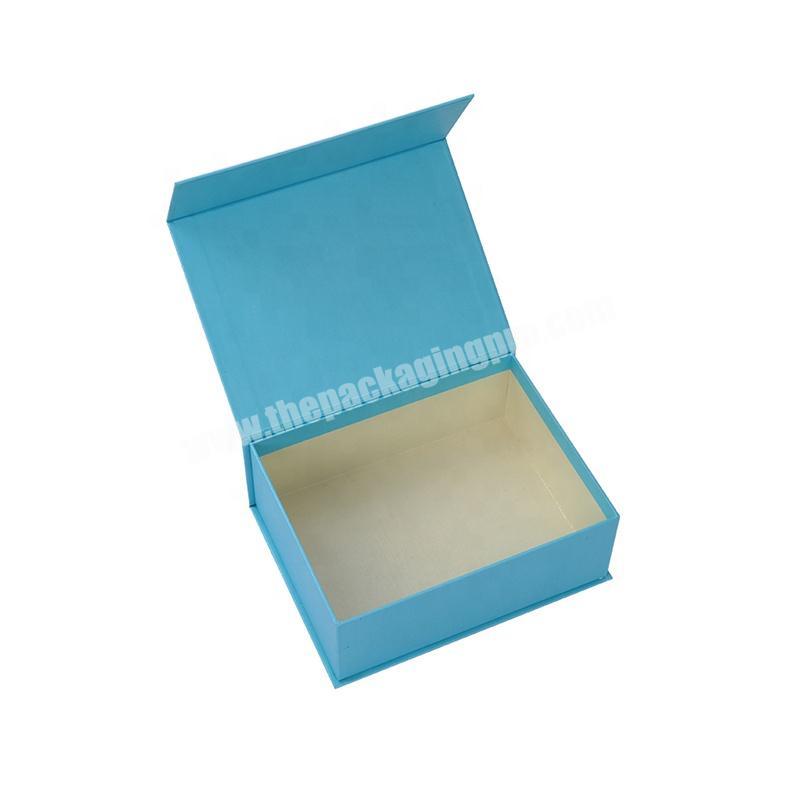 Gaodi Reasonable Price Custom Clamshell Open Book Shaped Cardboard Skincare Set Packing Gift Box With Magnetic Lid