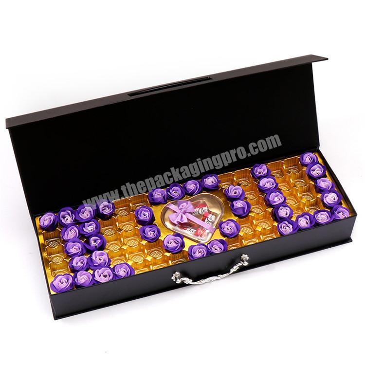 Gift Box Chocolate Custom Logo Luxury Elegant Magnetic Folding Boxes For Chocolate