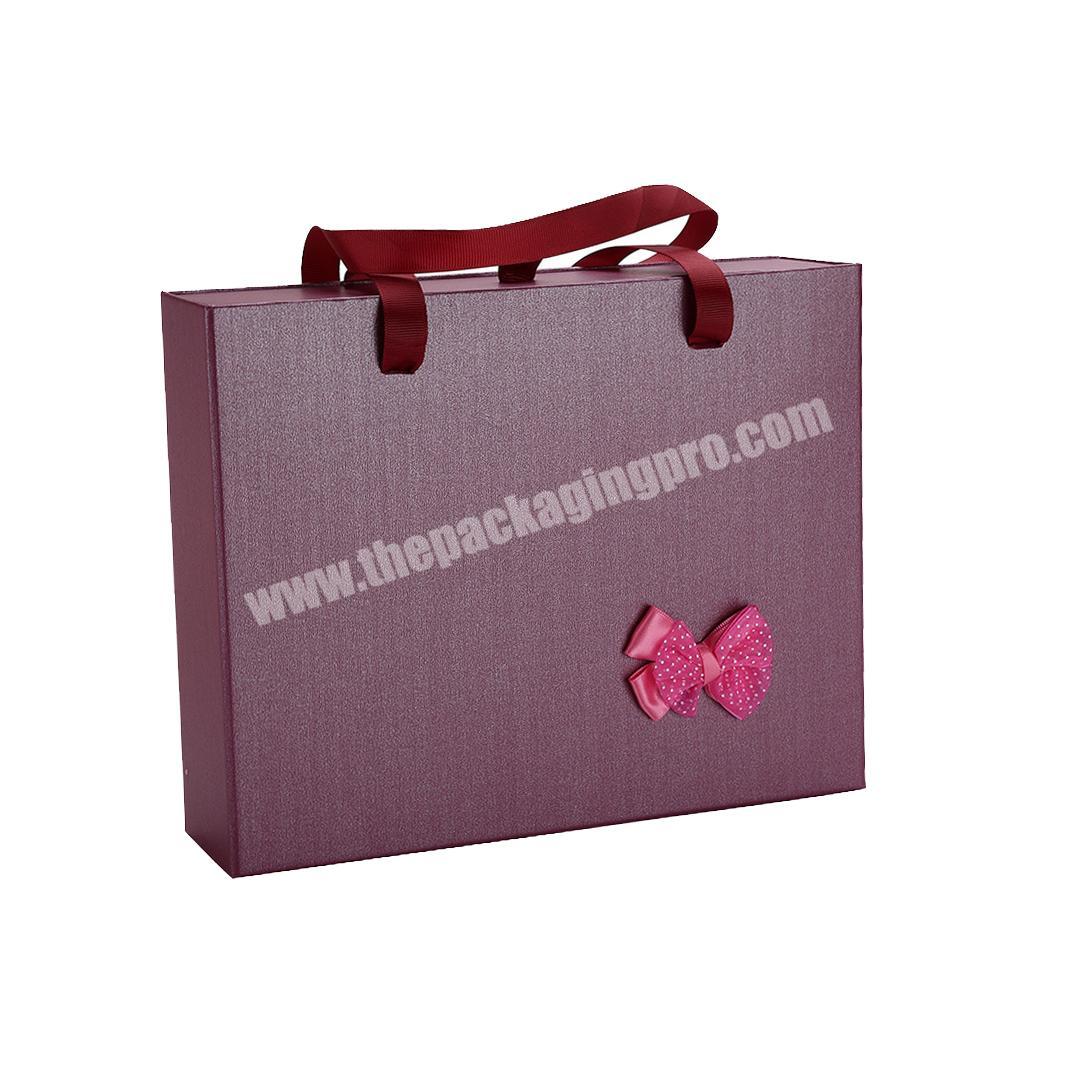 Gift box ribbon handle drawer gable boxes