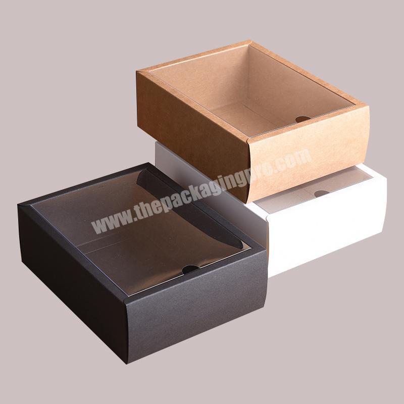 Gift box  transparent PVC lipstick gift box cosmetics kraft paper box rectangular custom printing