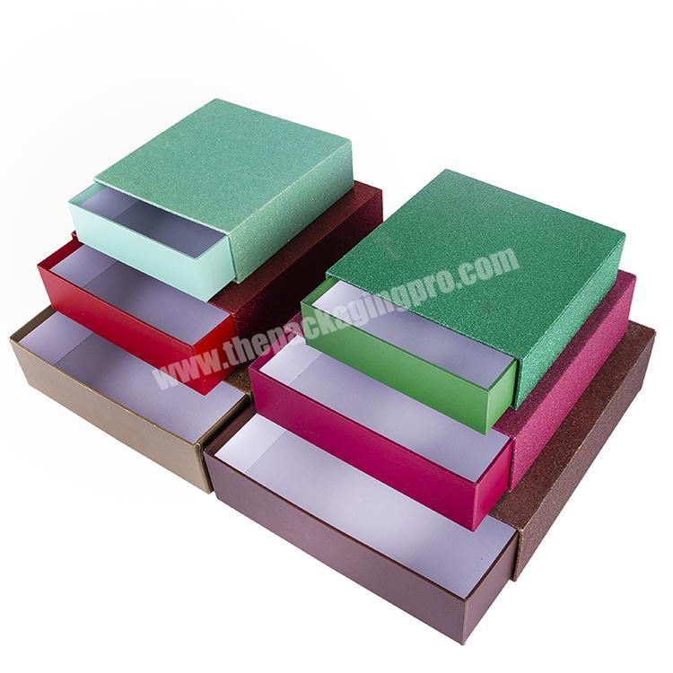 Gift Exclusive Jewelry Gift Packing Boxes Luxury Cosmetic Perfume Storage Box Wholesale Shining Paper Box With Drawers