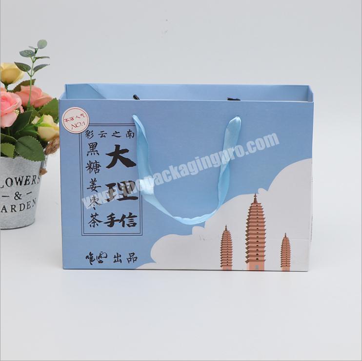 gift packaging bag paper bags with your own logo shoes bag paper