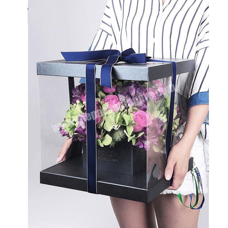 Gift Paper Rose Hat Packaging Luxury Flower Box