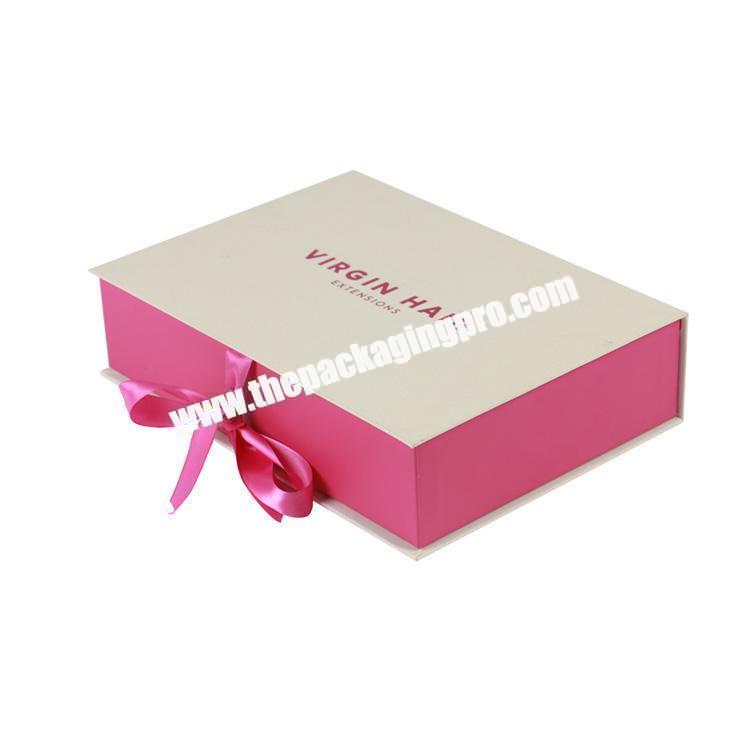 glitter paper package virgin hairs extension box
