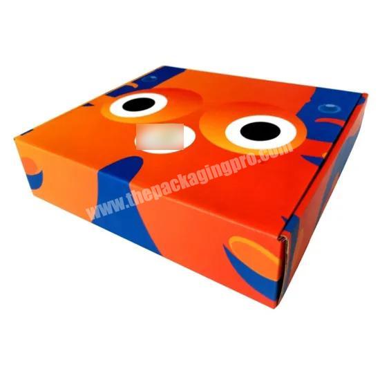 Glossy lamination corrugated garment packaging paper gift carton box with lid
