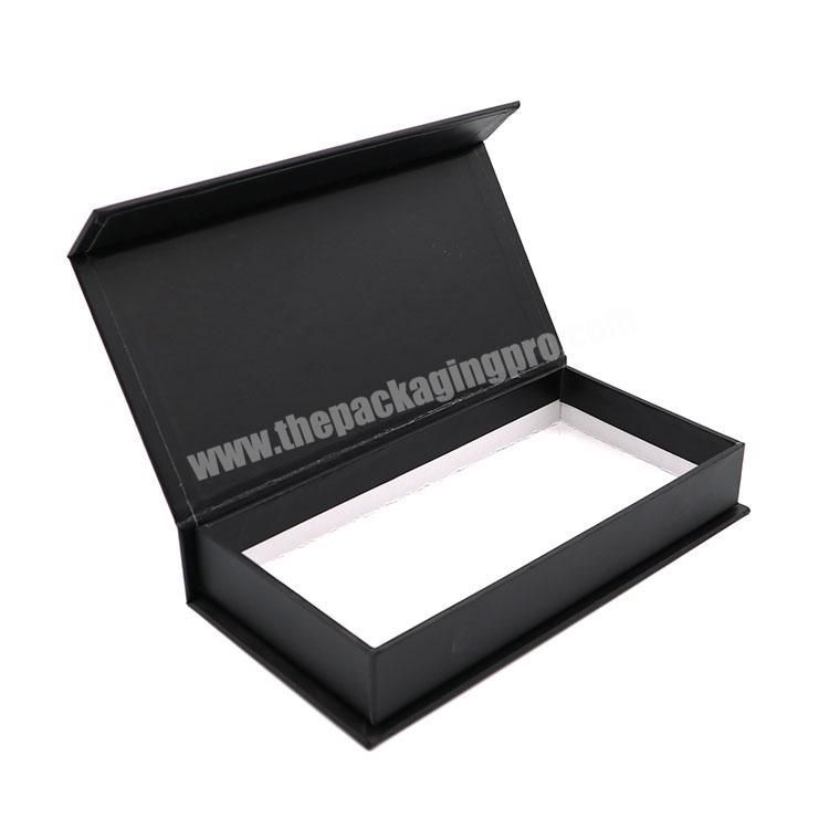 Glossy Lamination Foldable Lip Gloss Cosmetic Box Custom Packaging Black Hair Box Cardboard Paper Jewelry Boxes