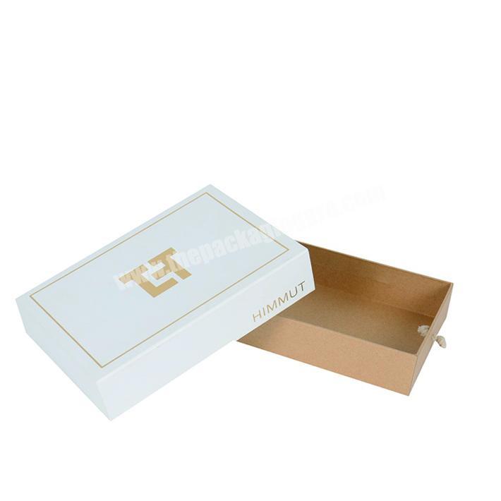 Gold Foil Custom Paper Box Cardboard Gift Clothes Packaging