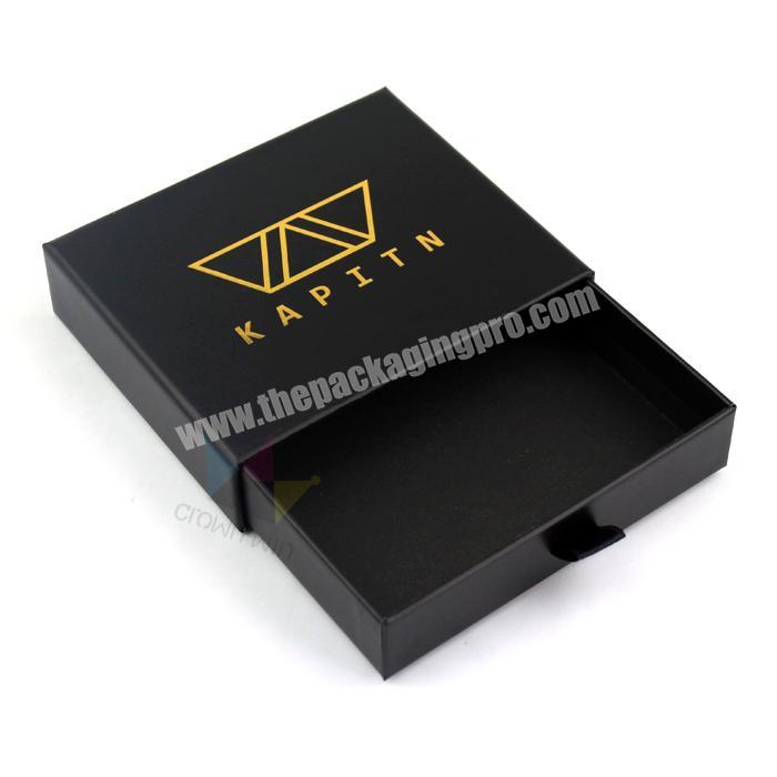 Gold Foil Logo On Top Drawer Box Small Packaging