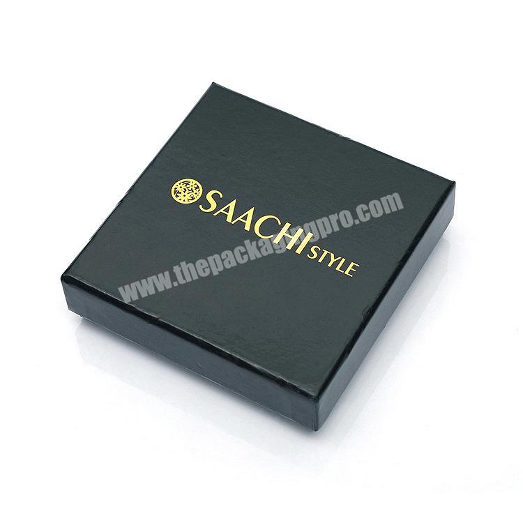 Gold hot stamped logo lid and base packaging gift box