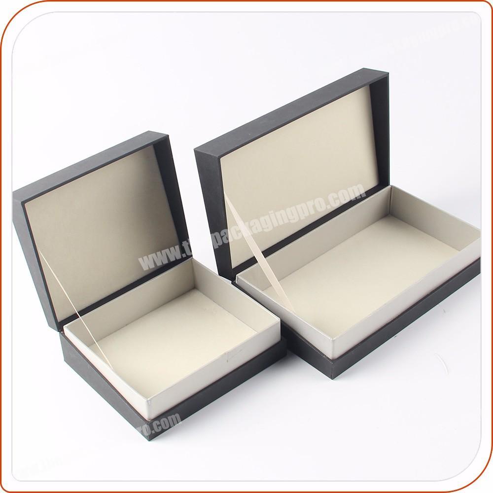 gold jewelry box packaging with custom printed ribbon