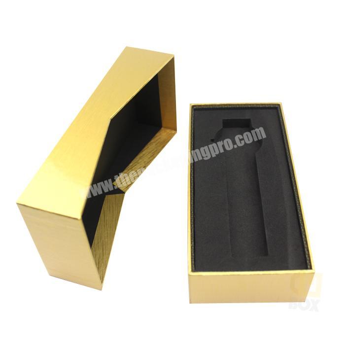 Gold Lip Gloss Gift Packaging Printing Paper Box Cardboard Gift Box With EVA Insert Tray