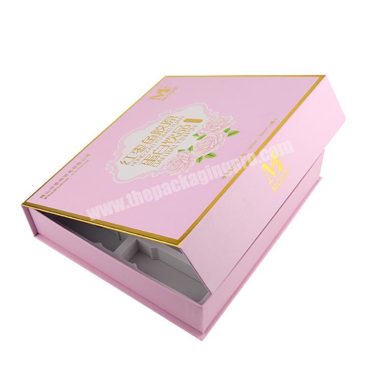 Golden paper box 350g paper little paper box hot stamping beauty box packaging