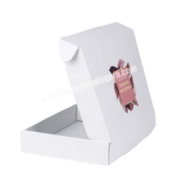 Good look white corrugated paper mailer boxes with custom logo