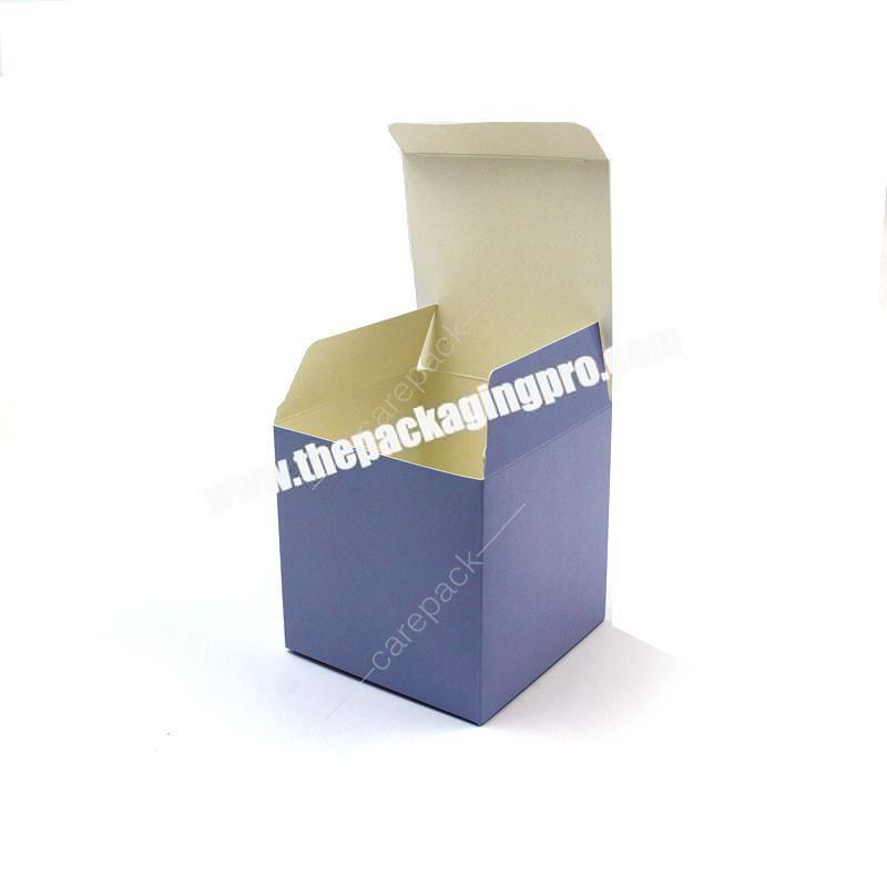 Good quality Auto-lock paper box Folding Cosmetic packaging box custom for Candle jar