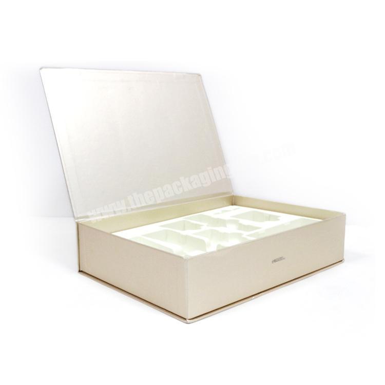 Good Quality Luxurious Gold Stamping Cosmetic Box Set With Flip Top