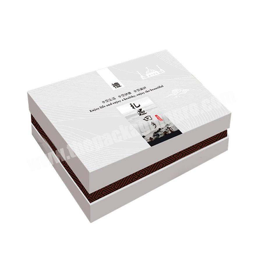 Good quality luxury with hot stamping emboss Brand name gift box