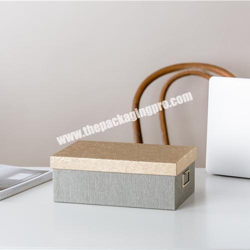 Good quality multiple sizes rectangle paper office file  photo storage box for sale